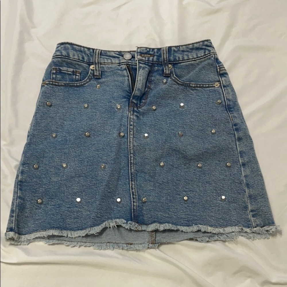 Wild fable denim skirt with sequence.